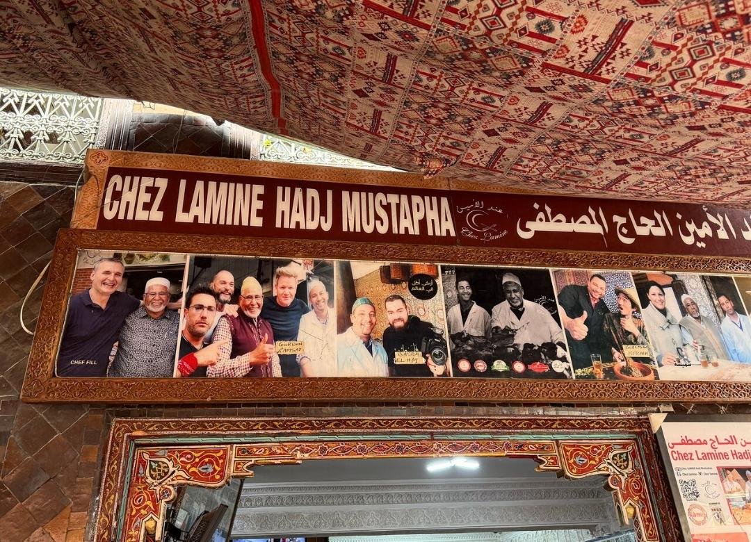Traditional Moroccan mechoui restaurant in Marrakech Medina