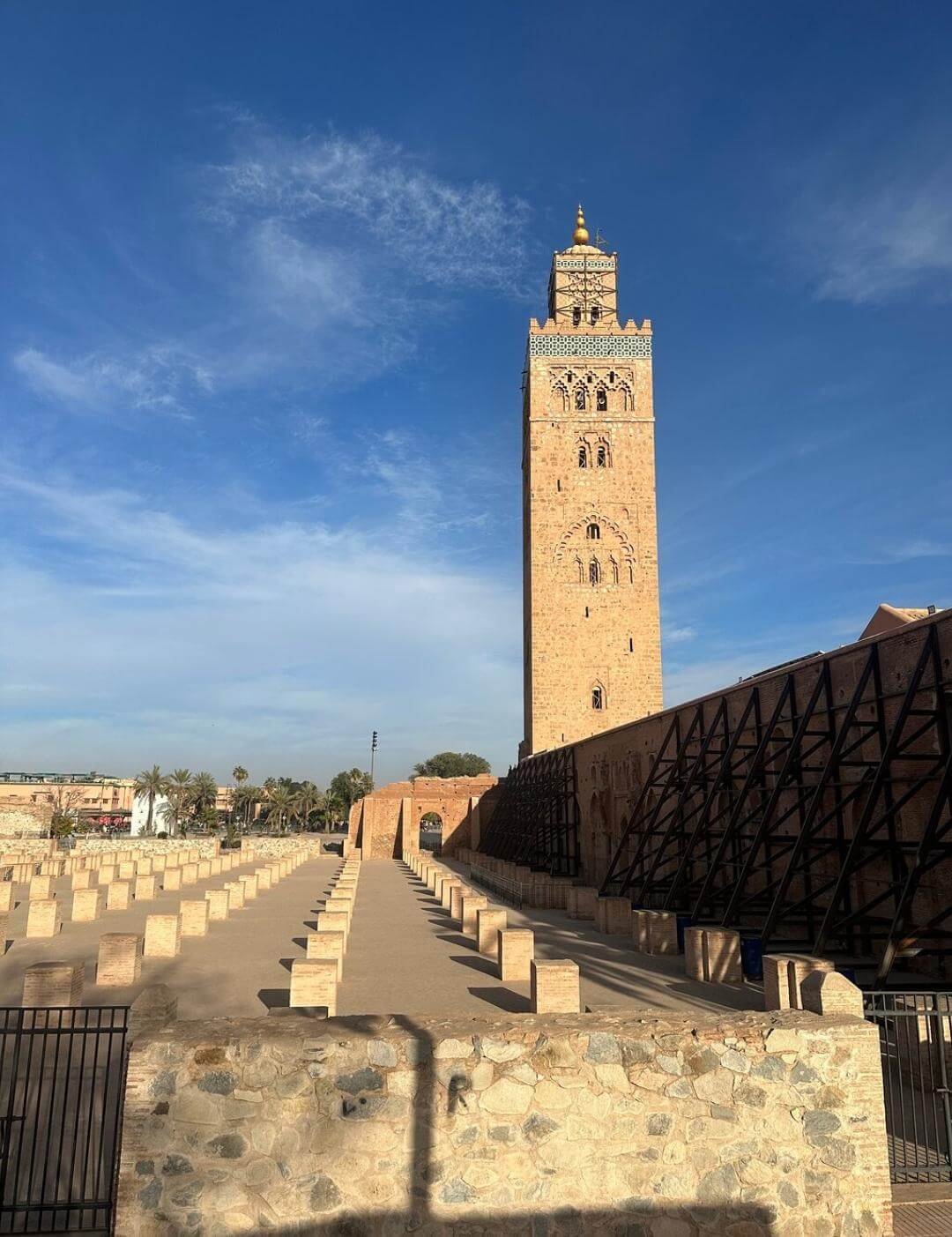 Koutoubia Mosque during a private half-day Marrakech Medina guided tour