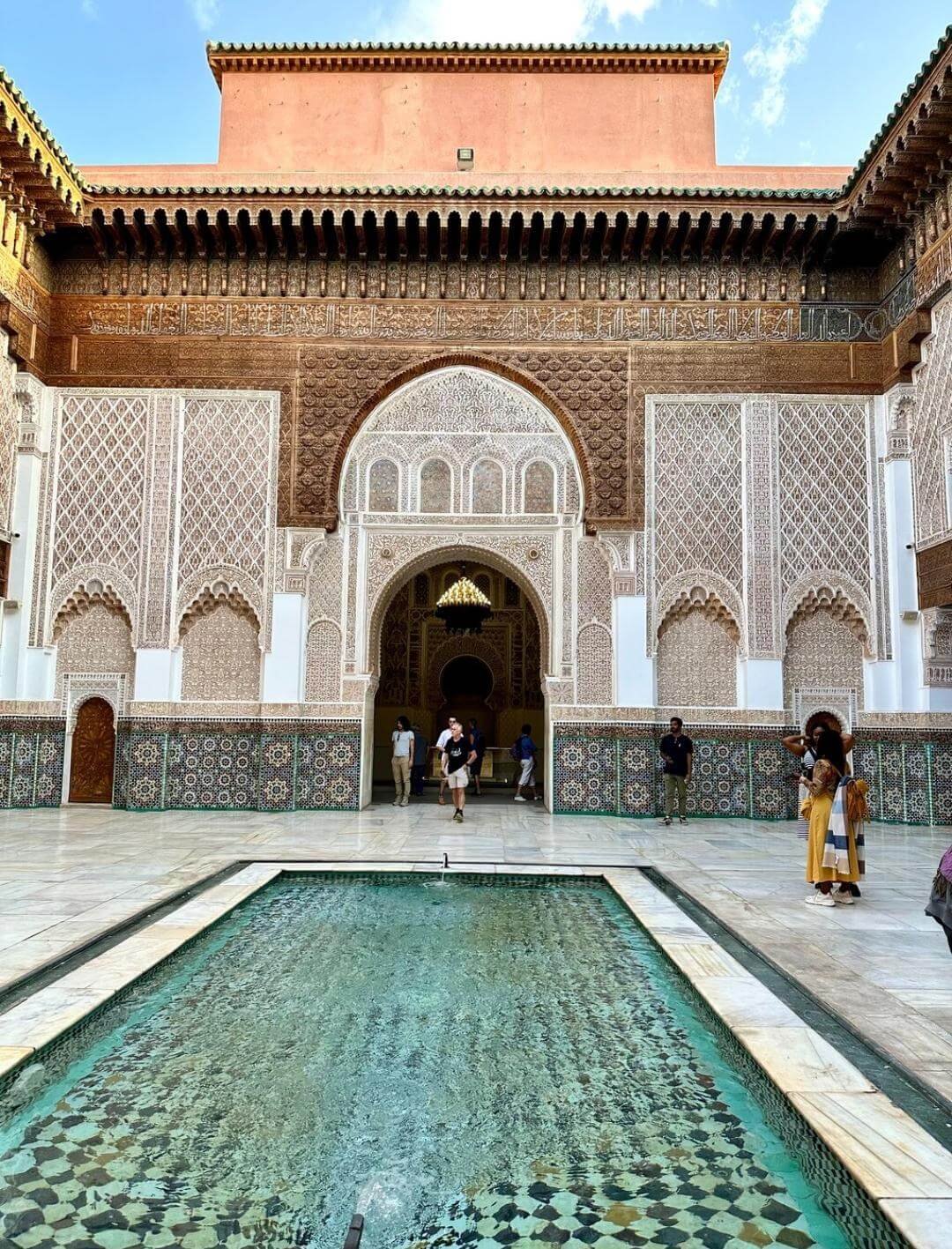 Ben Youssef Madrasa during a private Marrakech Medina guided tour with a licensed local guide