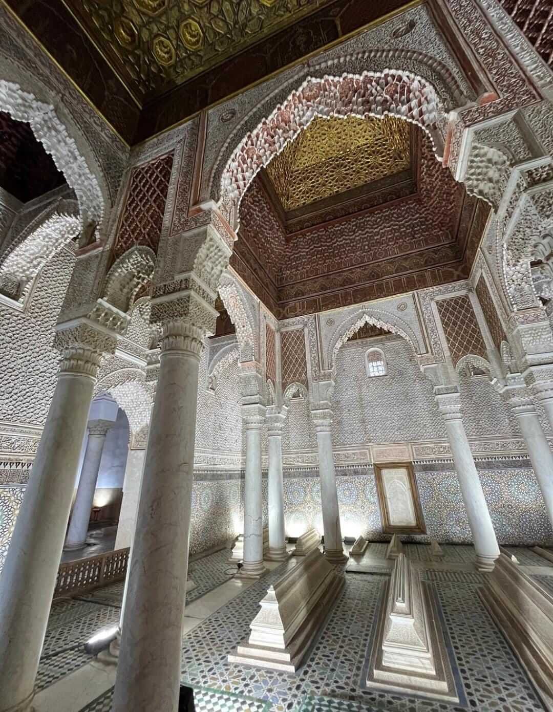 Saadian Tombs on a private Marrakech Medina guided walking tour