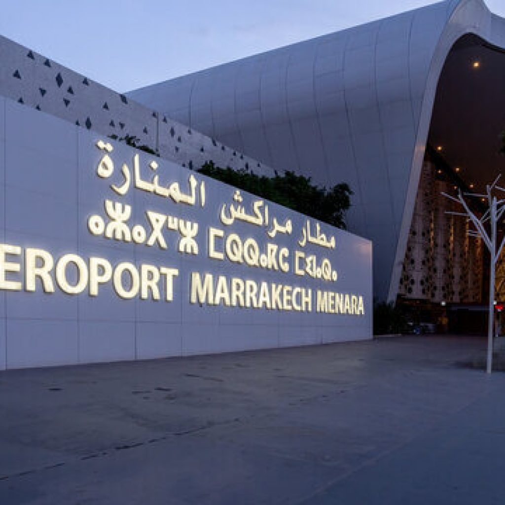 Marrakech Menara Airport terminal in Marrakech, Morocco