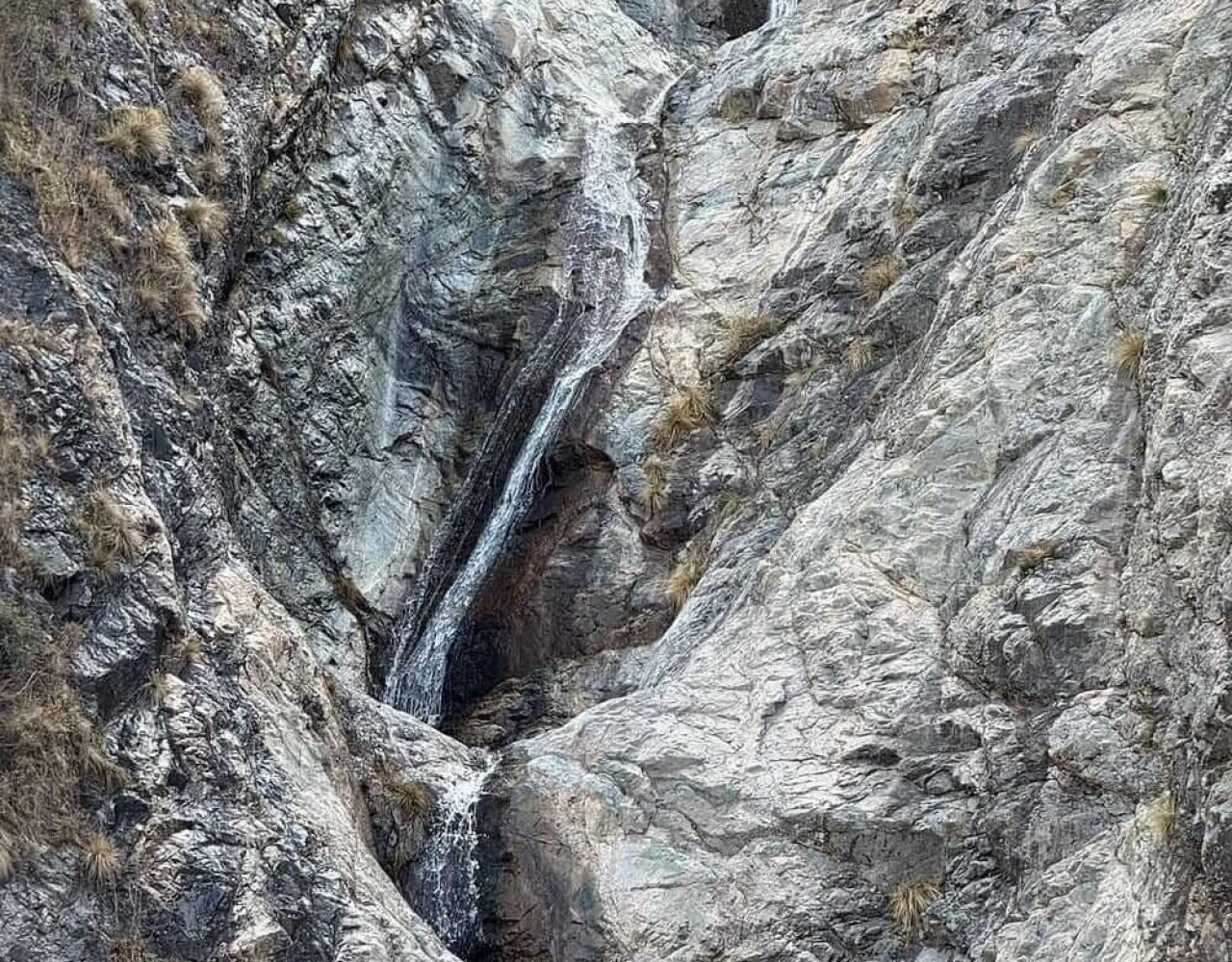 Scenic waterfall in the Atlas Mountains near Imlil