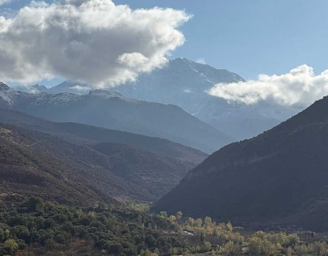 Panoramic Atlas Mountains views from Imlil