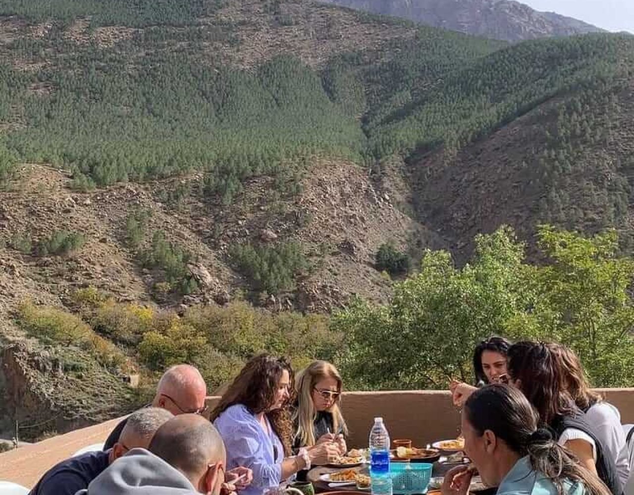Scenic Atlas Mountains landscape near Imlil, Morocco