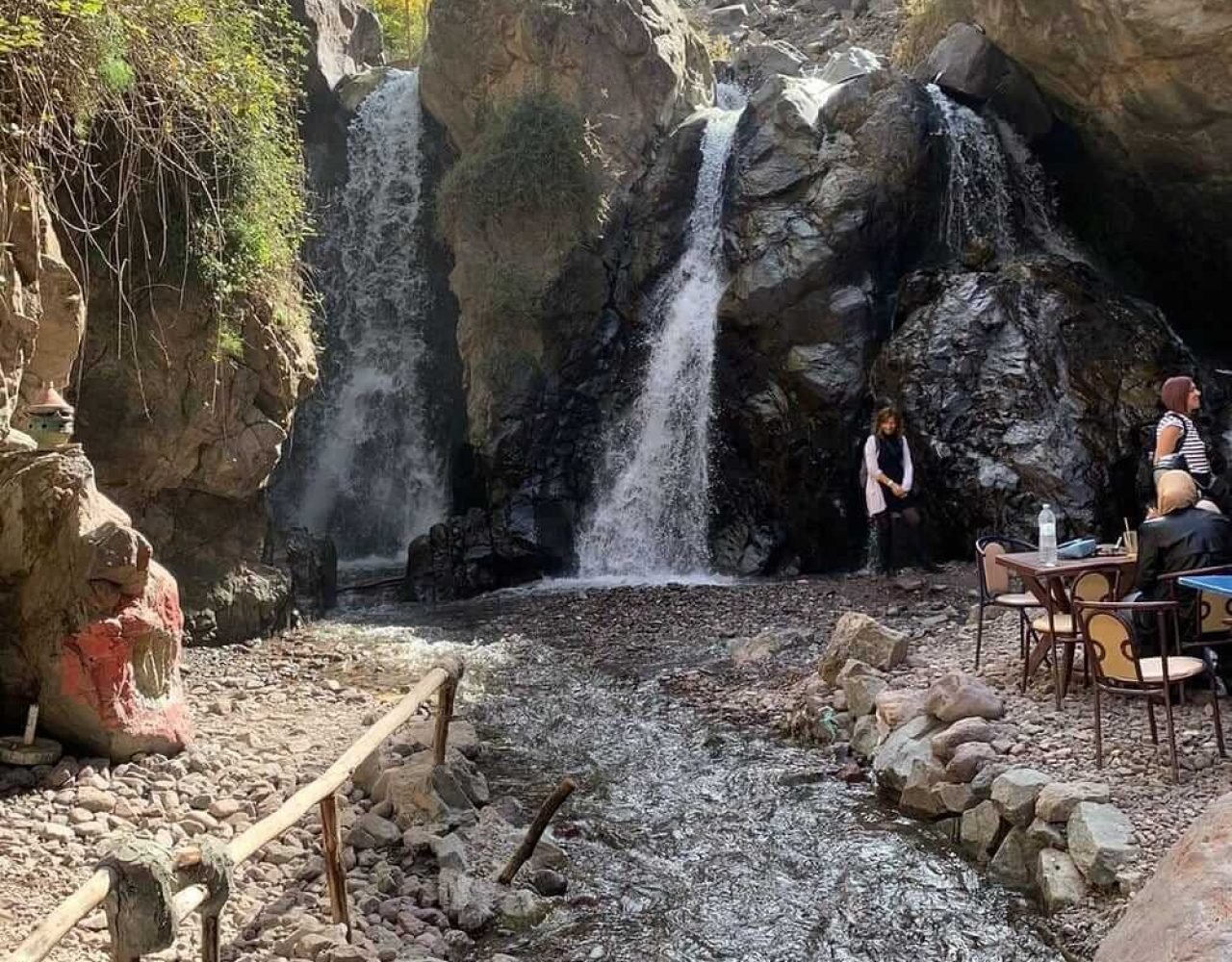 Waterfall in the Atlas Mountains near Imlil