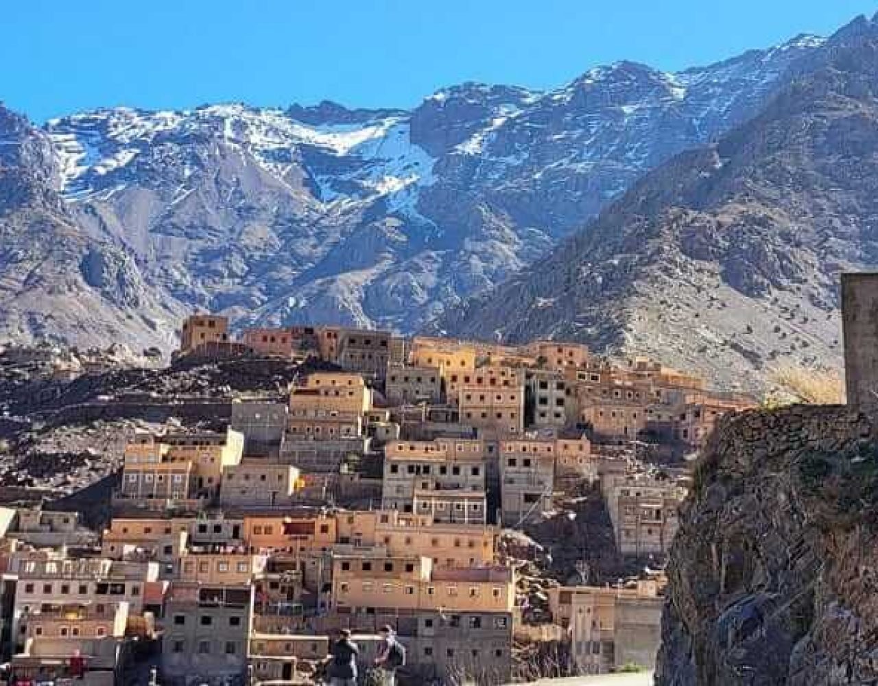Traditional Berber village in the High Atlas Mountains