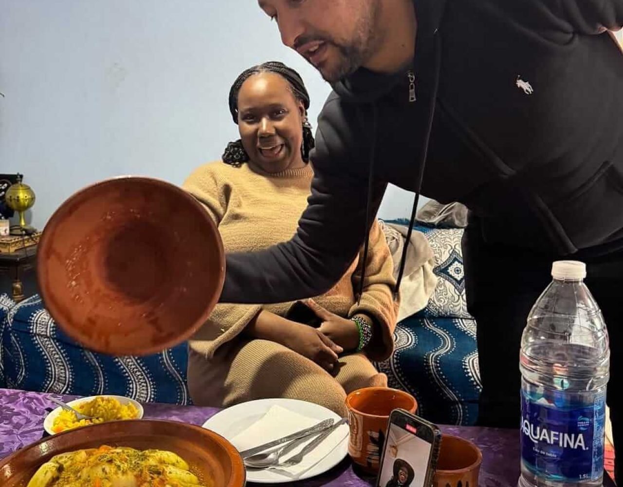 Traditional Moroccan lunch in the Atlas Mountains