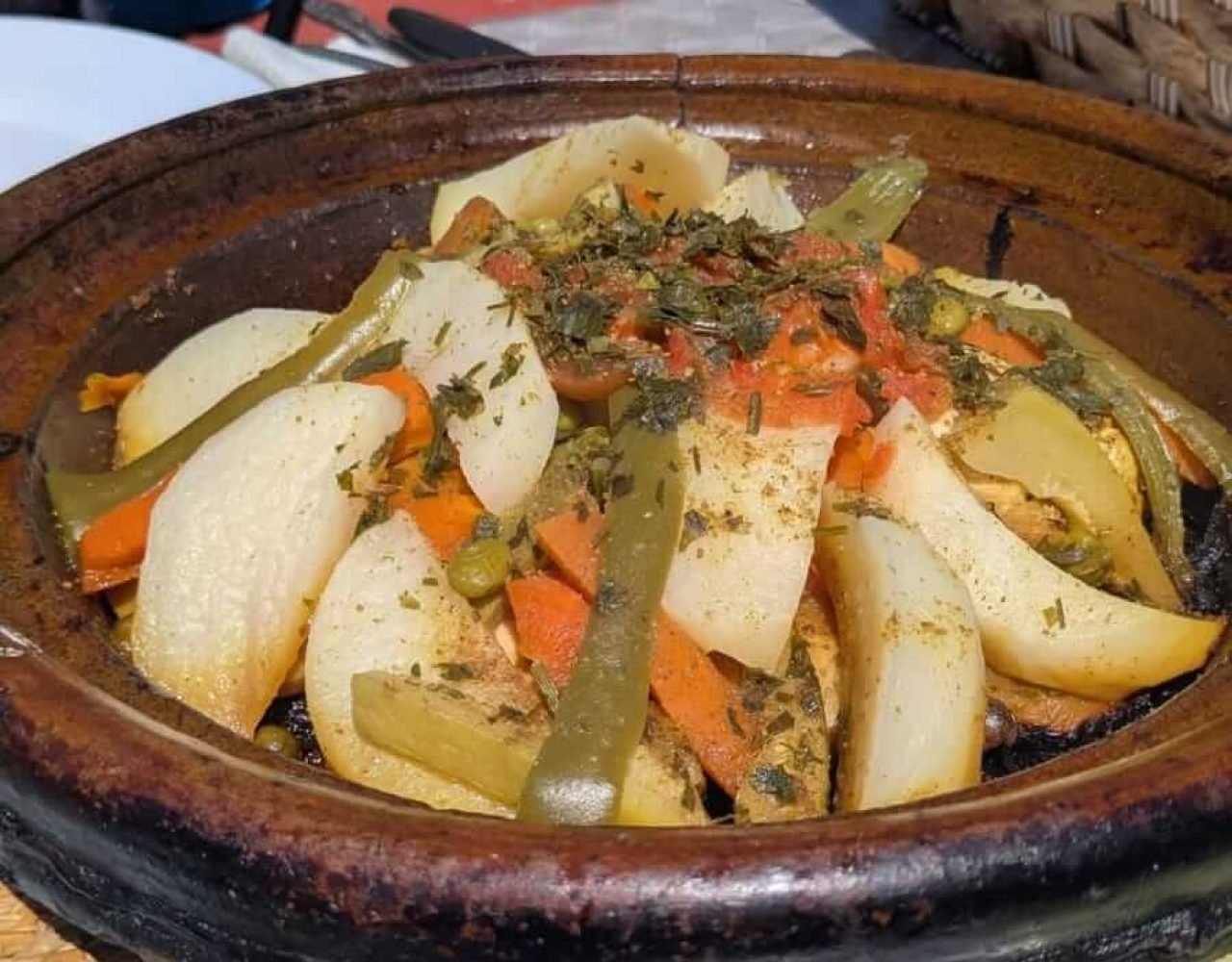 Traditional Moroccan tagine served in Imlil