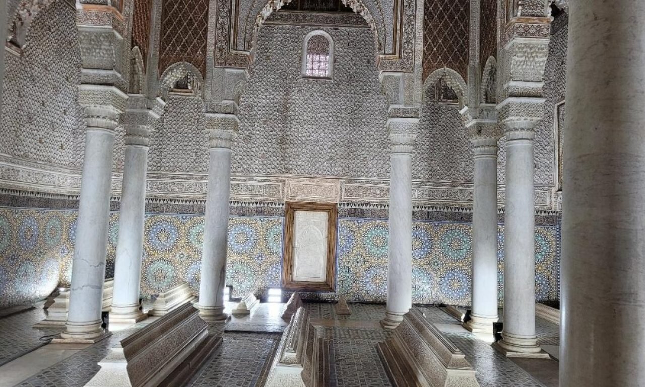 Saadian Tombs historic royal mausoleum in Marrakech