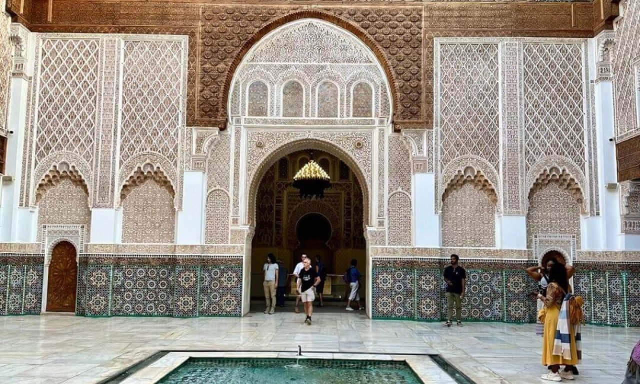 Ben Youssef Madrasa during a private Marrakech Medina guided tour with a licensed local guide