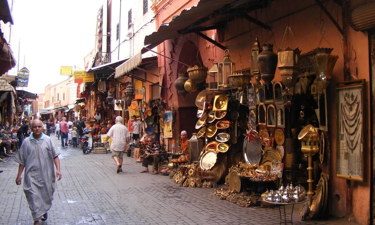 Traditional souks and hidden streets of Marrakech Medina