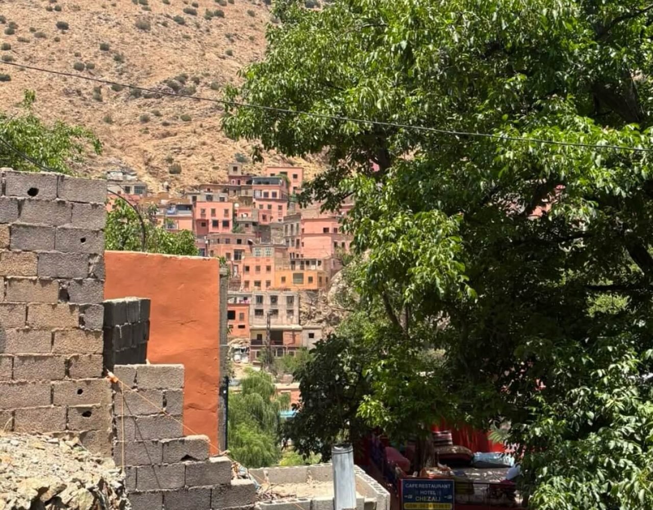 Traditional Amazigh village in the Atlas Mountains near Ourika